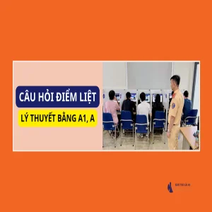 Các câu hỏi điểm liệt thi bằng lái xe A1 A đề mới, kèm đáp án 2026