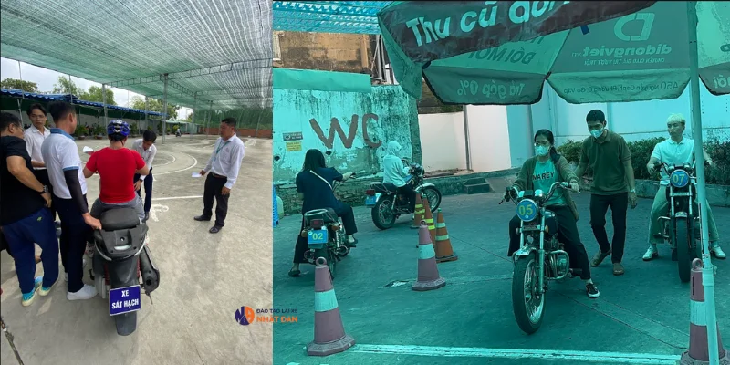 thi bằng A bằng xe gì 1 4