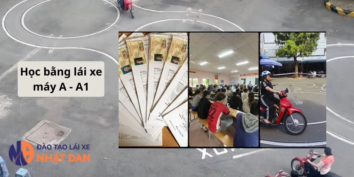 Học bằng lái xe máy A - A1 tại Nhật Đan